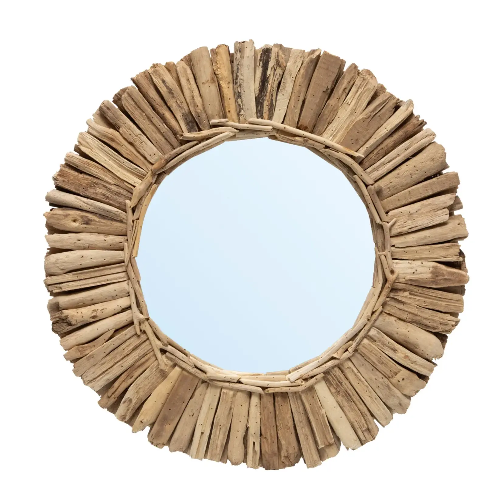 Bazar Bizar De Driftwood Crown Spiegel - Naturel - M