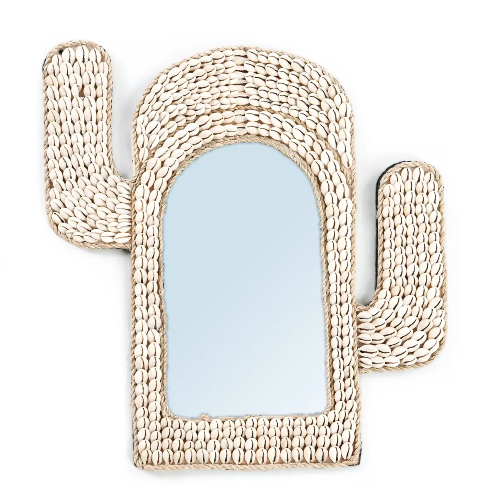 Bazar Bizar Le Miroir Cactus Shell - Blanc