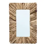 Bazar Bizar De Driftwood Framed Spiegel - Naturel - M