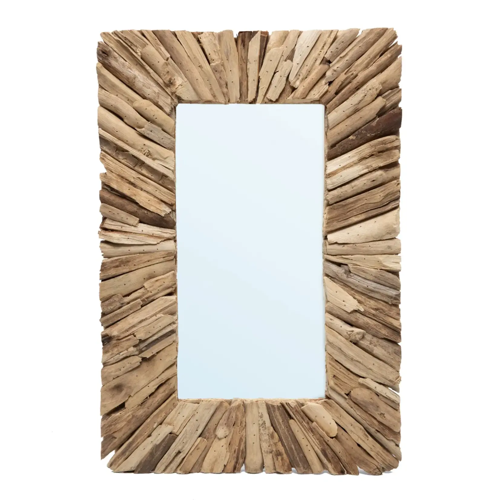 Bazar Bizar De Driftwood Framed Spiegel - Naturel - M