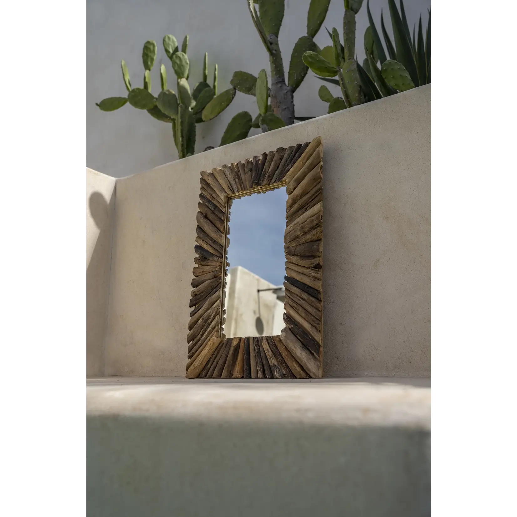 Bazar Bizar El Espejo Driftwood Framed - Natural - M