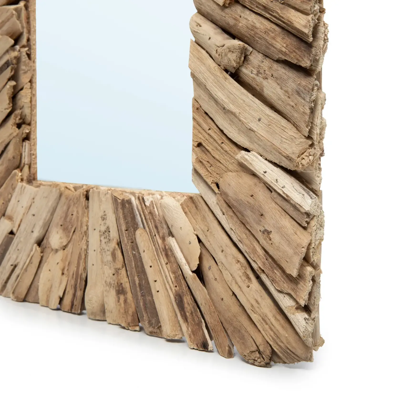 Bazar Bizar De Driftwood Framed Spiegel - Naturel - M