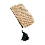 Bazar Bizar The Raffia Clutch - Natural Black - S