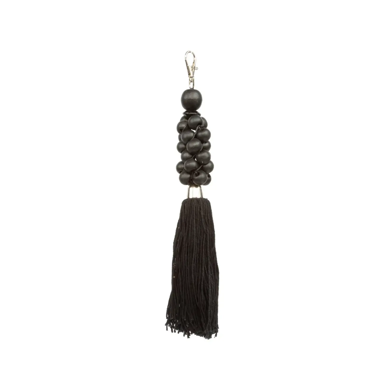 Bazar Bizar The Wooden Beads Keychain - Black