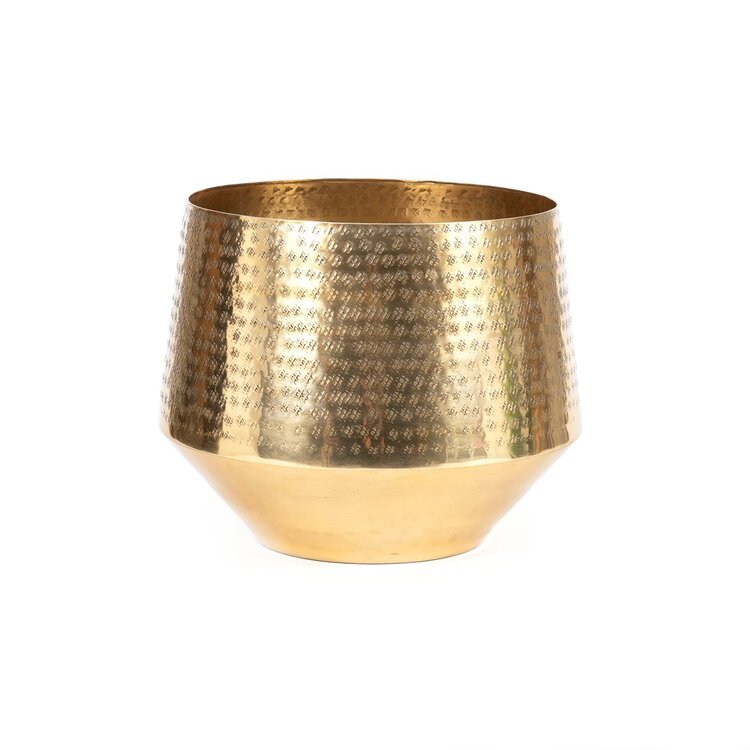 Bazar Bizar The Hammered Planter - Brass - XL