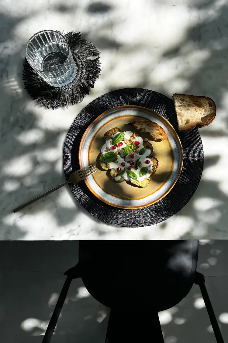 Bazar Bizar Le Set De Table En Perles - Noir