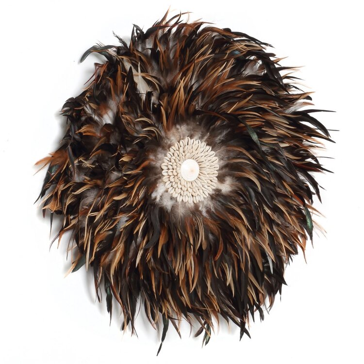 Bazar Bizar De Coastal Juju Muurdecoratie - Zwart Bruin - L