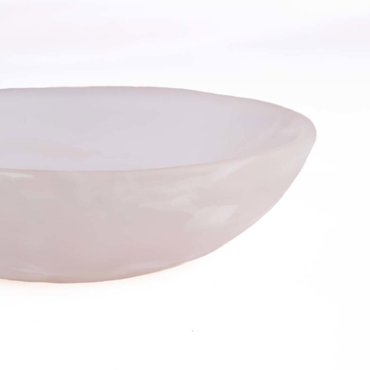 Bazar Bizar The Resin Organic Bowl - Pink White - M