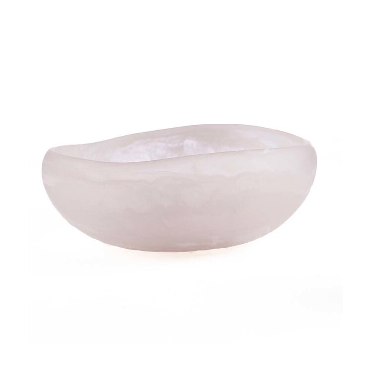 Bazar Bizar Die Resin Organic Schale - Rosa Weiß - L