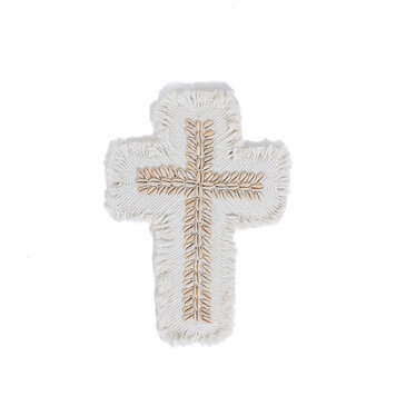 Bazar Bizar The Macrame Cross - White