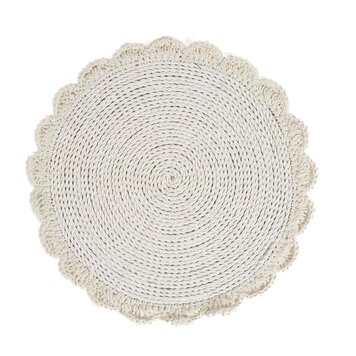 Bazar Bizar De Macrame Marriage Placemat - Naturel