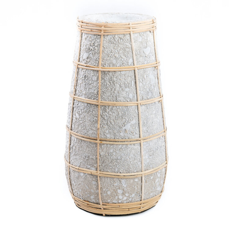 Bazar Bizar Le Vase Cutie - Béton Naturel - L