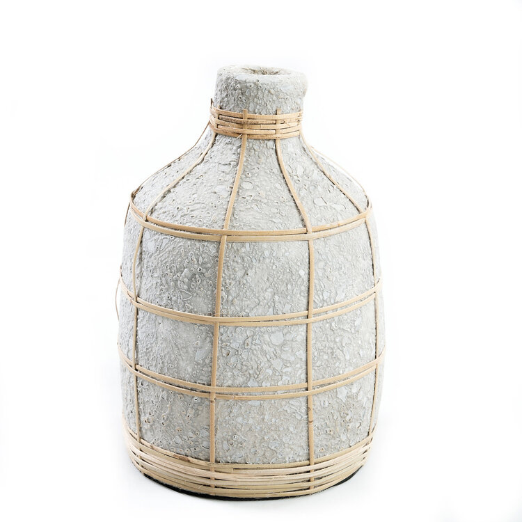 Bazar Bizar The Whoopy Vase - Concrete Natural - M