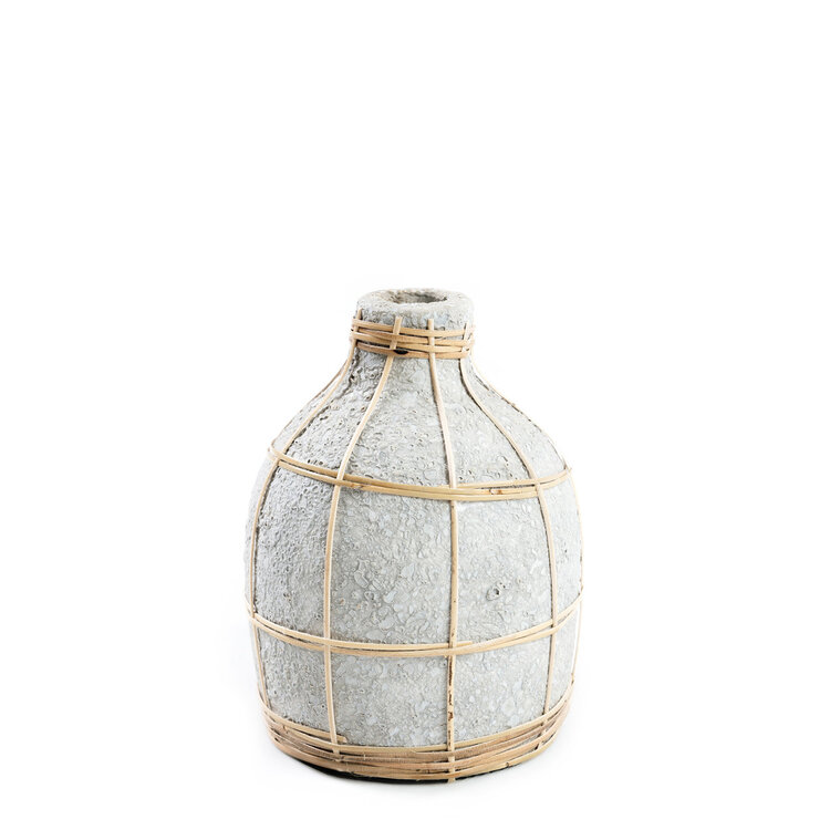 Bazar Bizar The Whoopy Vase - Concrete Natural - S