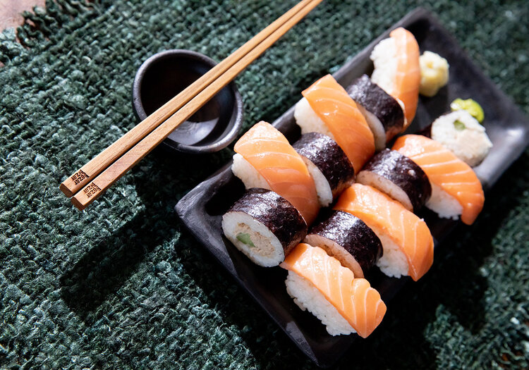 Bazar Bizar Het Burned Sushi Bord - Zwart - M