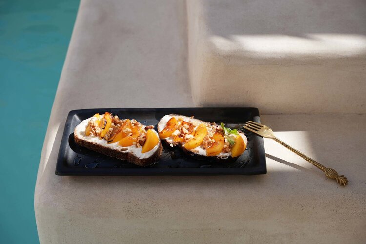 Bazar Bizar Het Burned Sushi Bord - Zwart - L