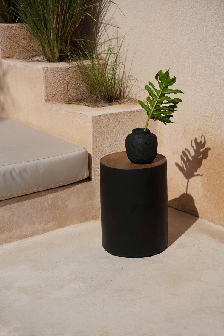 Bazar Bizar Le Tabouret Tribe - Noir Naturel