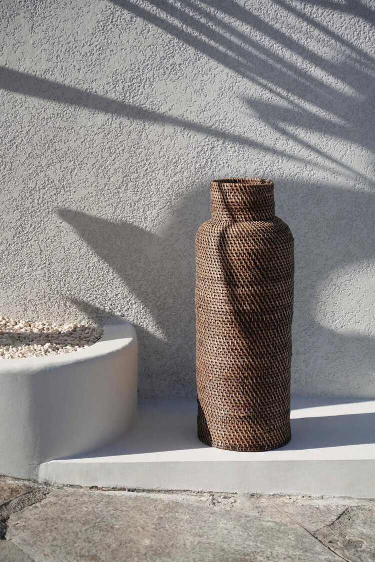 Bazar Bizar The Colonial Umbrella Basket - Natural Brown