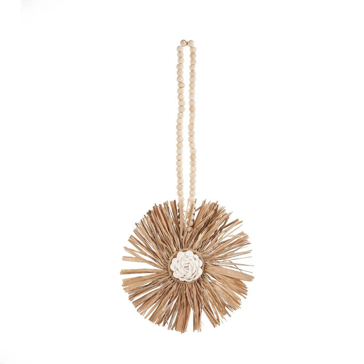 Bazar Bizar De Raffia Bunga Tassel - Naturel