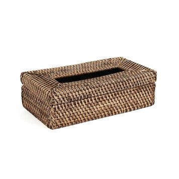 Bazar Bizar De Rattan Classic Tissue Doos - Naturel Bruin
