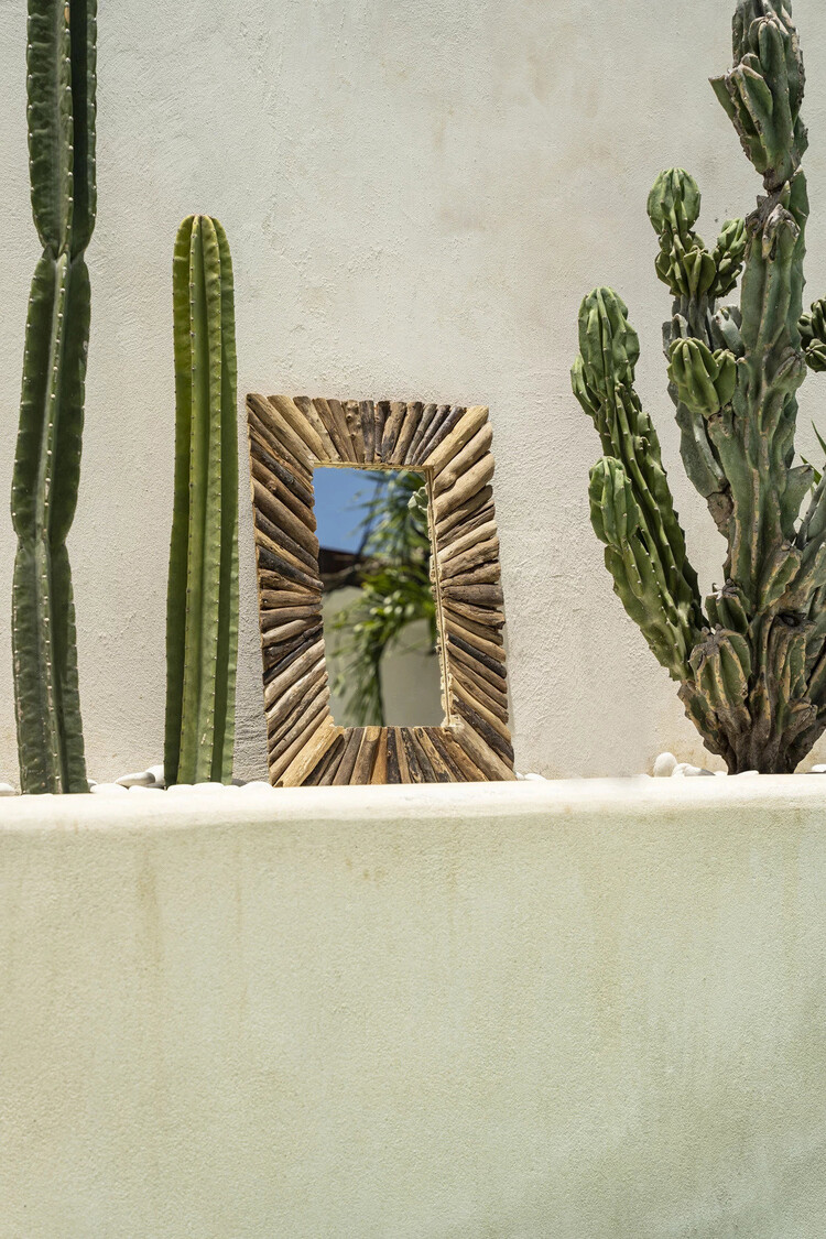 Bazar Bizar Lo Specchio Driftwood Framed - Naturale - M