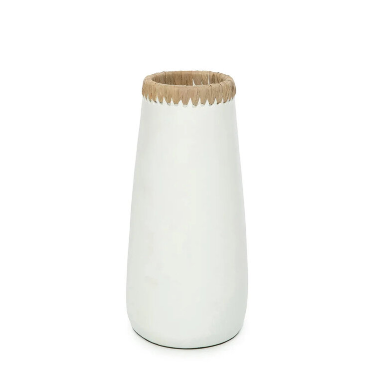 Bazar Bizar The Sneaky Vase - White Natural - L