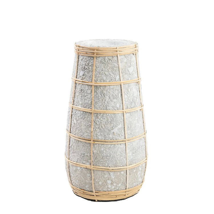 Bazar Bizar Die Cutie Vase - Beton Grau Natur - M