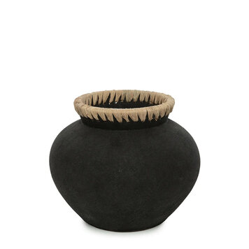 Bazar Bizar Le Vase Styly - Noir Naturel - M