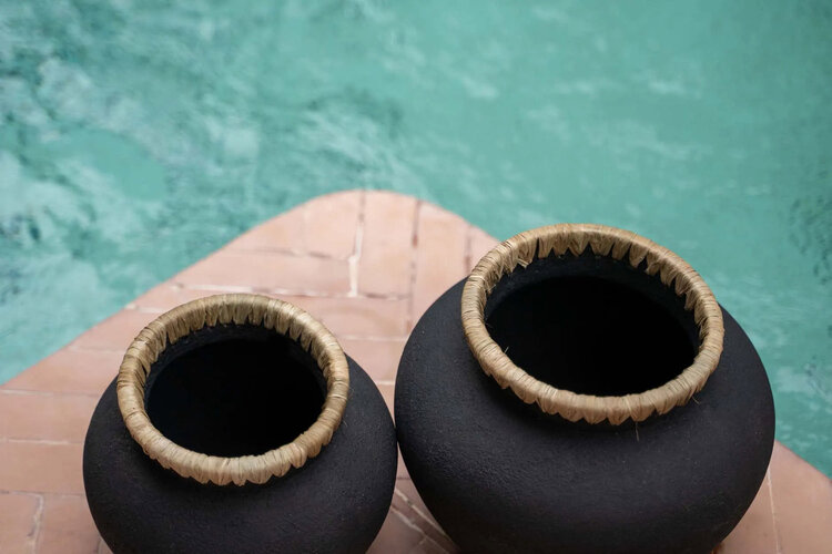 Bazar Bizar The Styly Vase - Black Natural - L