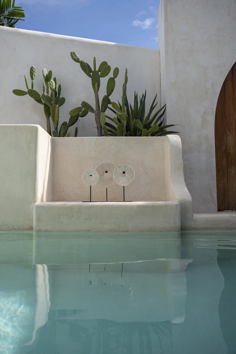 Bazar Bizar De Marmeren Disc op Stand - Wit - L