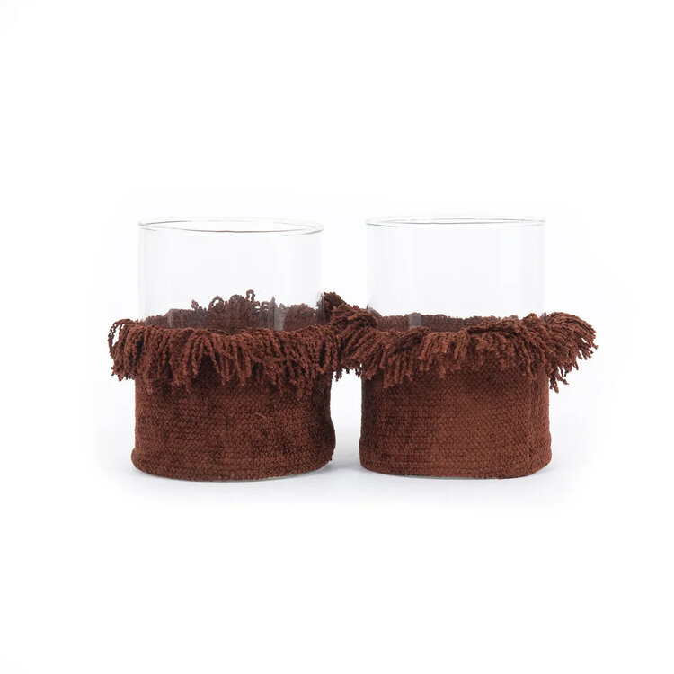 Bazar Bizar The Oh My Gee Candle Holder - Burgundy Velvet - L