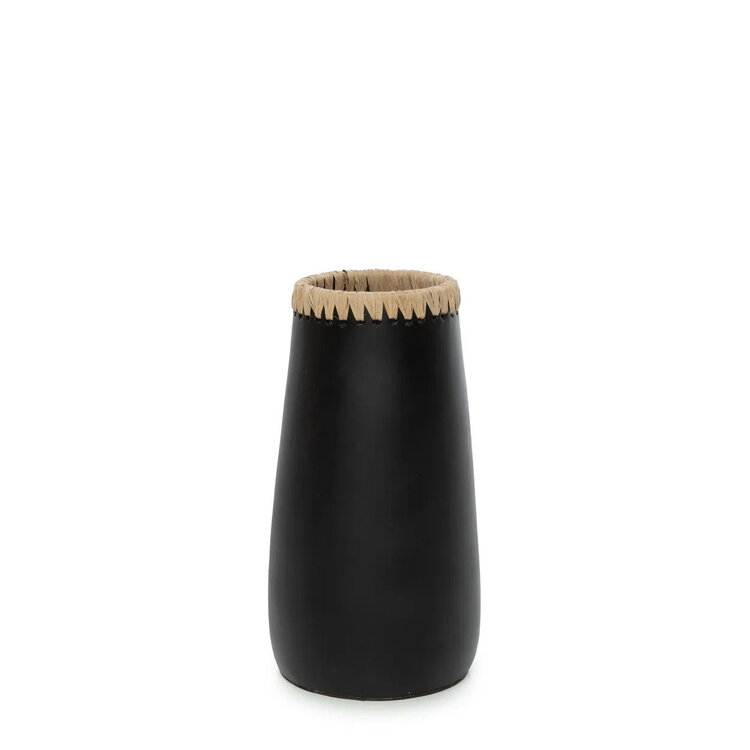 Bazar Bizar Die Sneaky Vase - Schwarz Natur - M