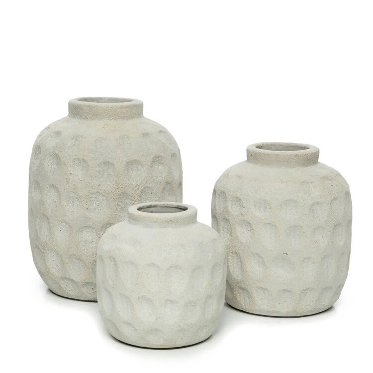 Bazar Bizar Die Trendy Vase - Betongrau - L