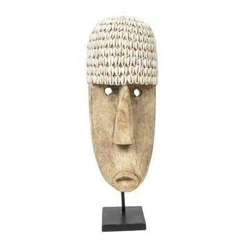Bazar Bizar The Cowrie Mask on Stand - Large