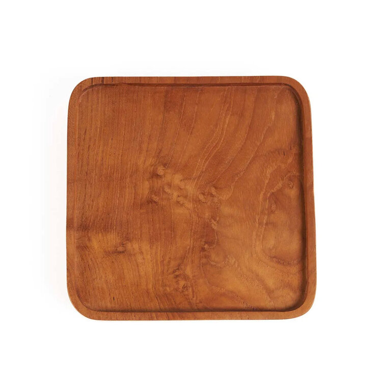 Bazar Bizar El Plato Teak Square - Natural - XS