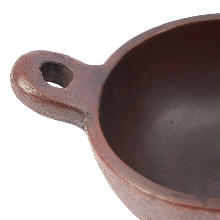 Bazar Bizar De Etnische Kom Met Handvat - Terracotta - M