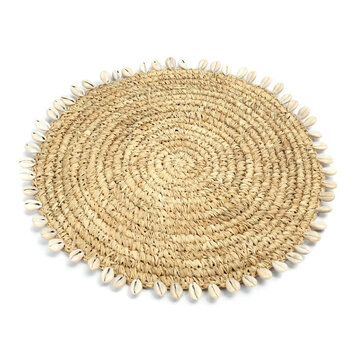 Bazar Bizar Das Raffia Shell Platzdeckchen - Natur