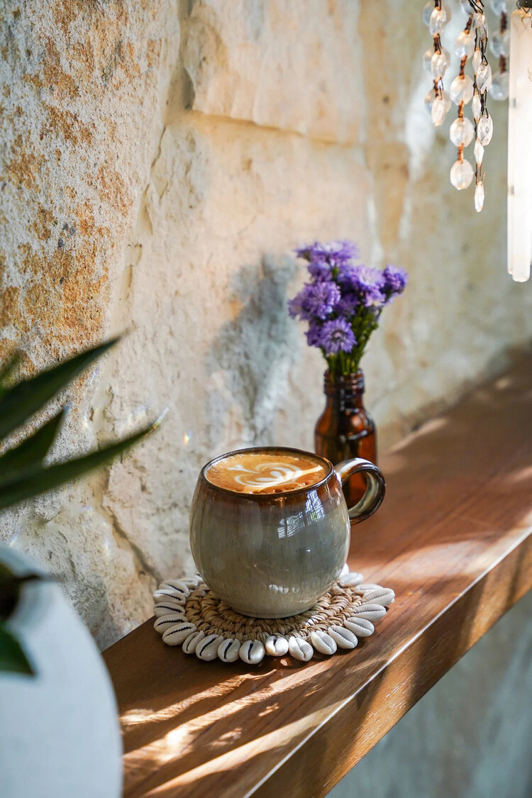 Bazar Bizar De Raffia Shell Onderzetter - Naturel