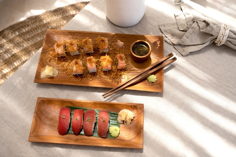 Bazar Bizar The Teak Root Sushi Plate - L
