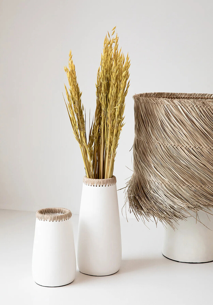 Bazar Bizar Le Vase Sneaky - Blanc Naturel - L