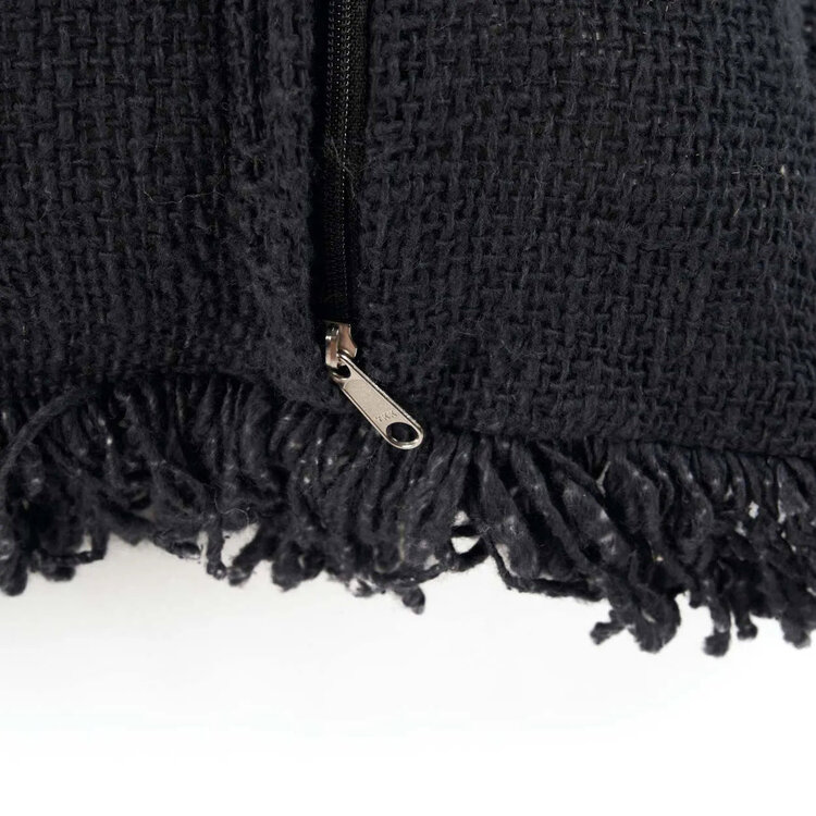 Bazar Bizar Housse De Coussin Kasbah - Noir Blanc