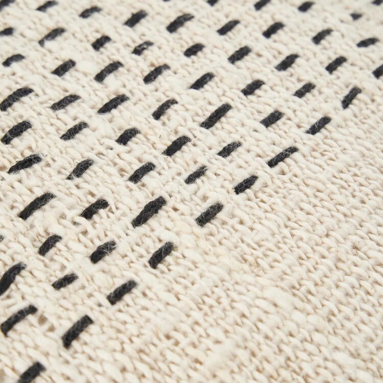 Bazar Bizar La Funda De Cojín Misty - Natural Negro