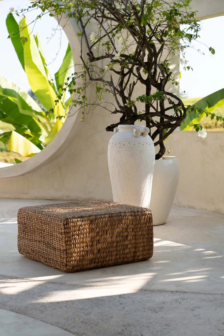 Bazar Bizar Pouf Quadrato Giacinto - Naturale - M