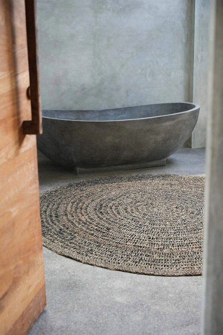 Bazar Bizar Le Tapis Seagrass - Naturel Noir - 100