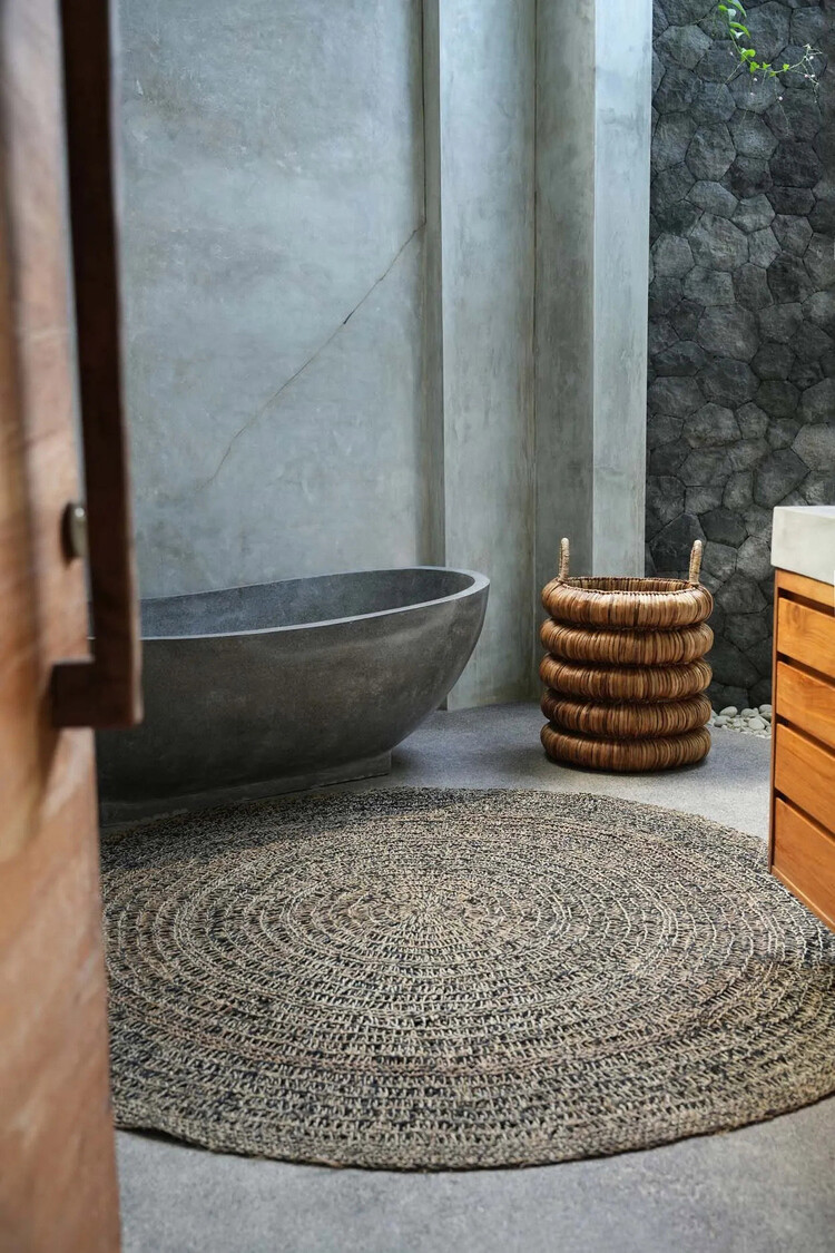 Bazar Bizar Il Tappeto Seagrass - Naturale Nero - 200