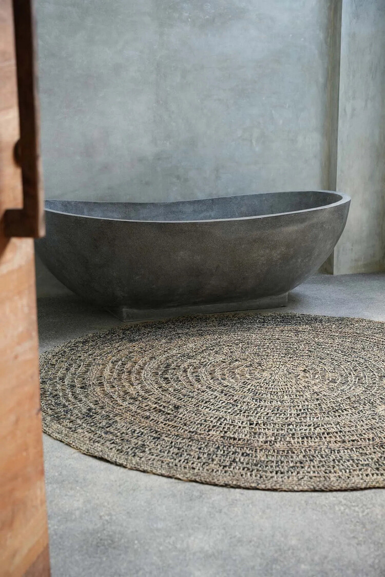 Bazar Bizar Le Tapis Seagrass - Naturel Noir - 200