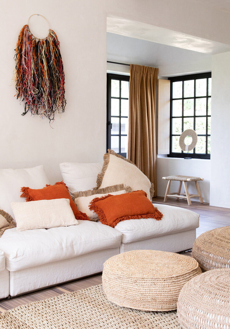 Bazar Bizar Der Raffia Flores Pouffe - Natur