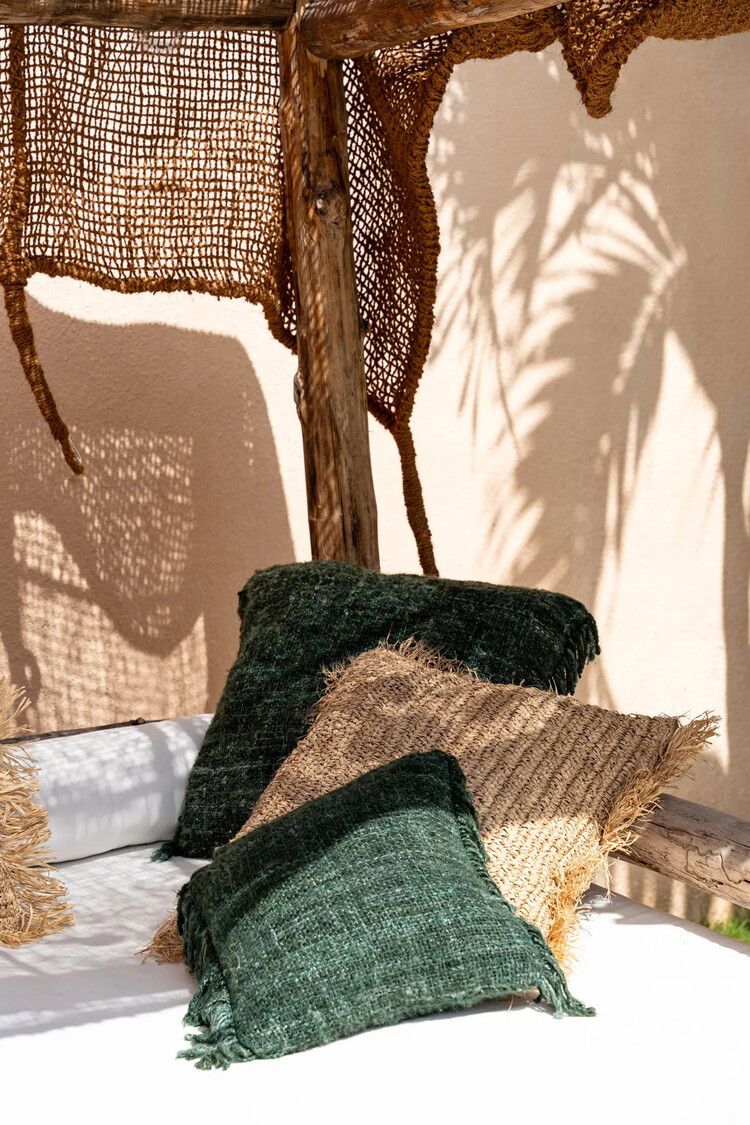 Bazar Bizar Funda De Cojín Oh My Gee - Verde Bosque - 40x40