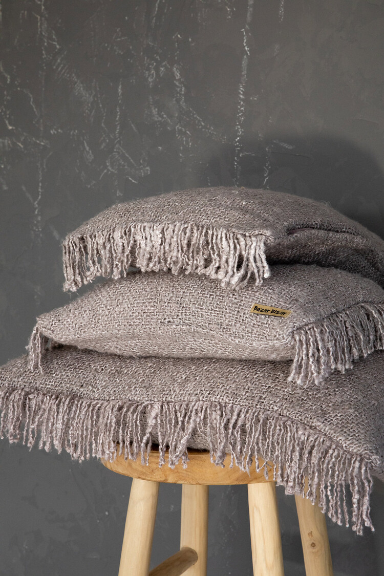 Bazar Bizar La Housse De Coussin Oh My Gee - Gris Perle - 30x50