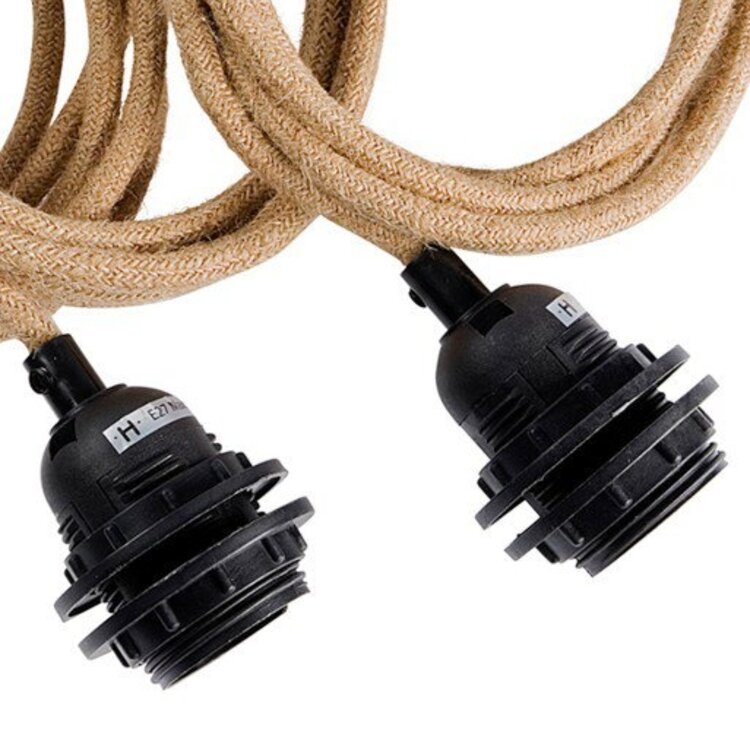 Bazar Bizar Fitting Lamps Ceiling - Natural Black - 3 Fittings